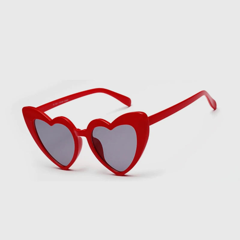 Women's Heart Shaped UV400 Sunglasses Ensuring Stylish and Effective Eye Safety