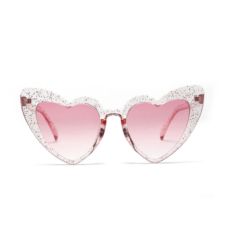 Women's Heart Shaped UV400 Sunglasses Ensuring Stylish and Effective Eye Safety