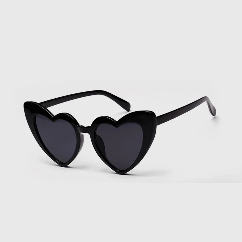 Women's Heart Shaped UV400 Sunglasses Ensuring Stylish and Effective Eye Safety