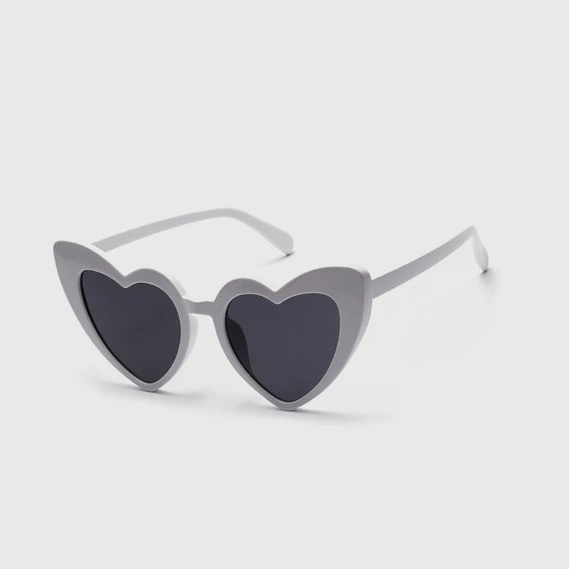 Women's Heart Shaped UV400 Sunglasses Ensuring Stylish and Effective Eye Safety
