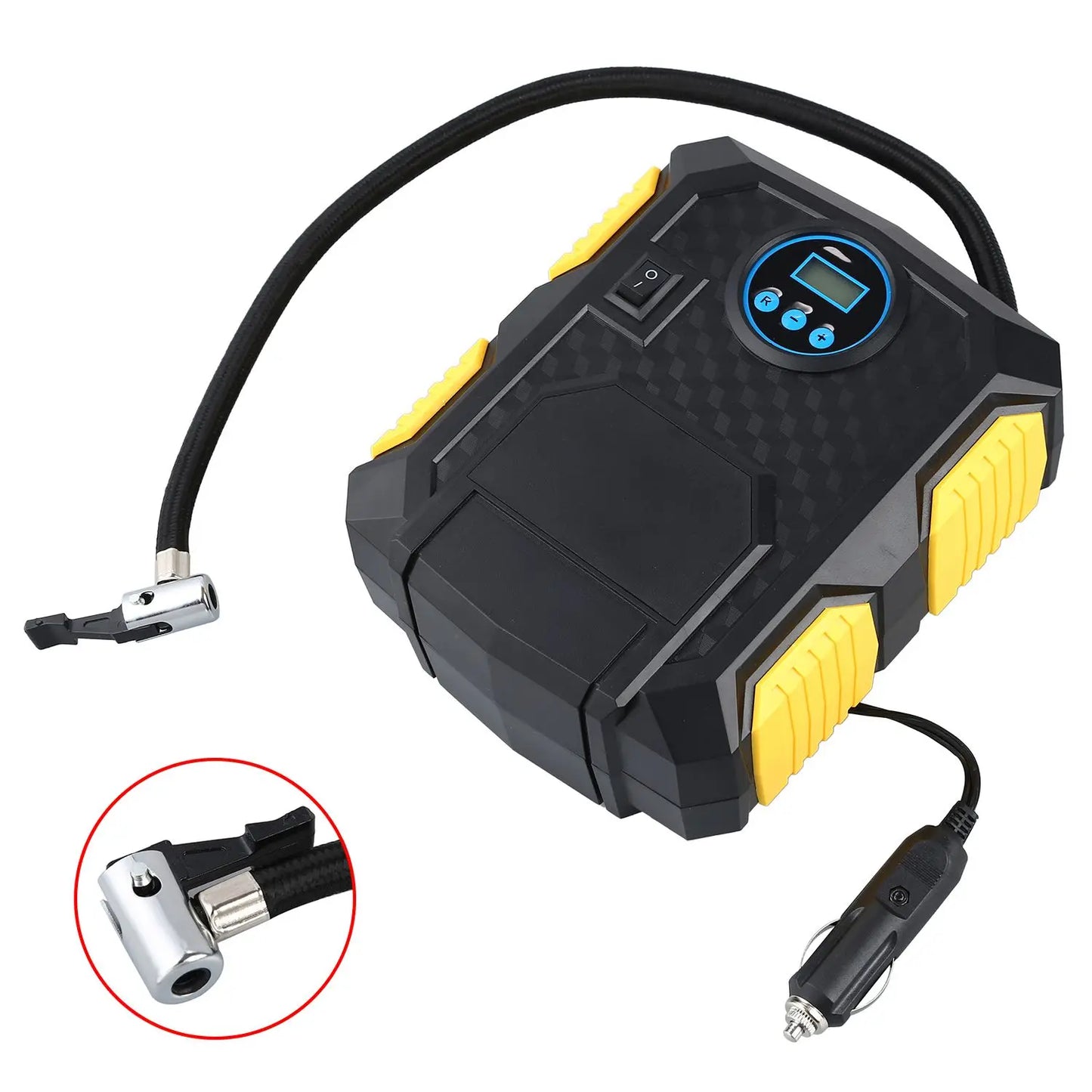 Portable Digital Tire Inflator 12V DC Air Compressor Pump 150 PSI for Vehicles