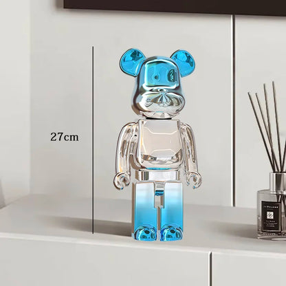 Graffiti Bear Resin Sculpture Unique Desktop Decorative Item 27cm Collectible