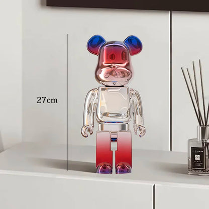 Graffiti Bear Resin Sculpture Unique Desktop Decorative Item 27cm Collectible