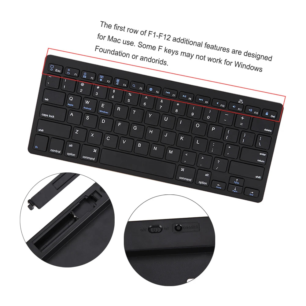 Universal Wireless 3.0 Keyboard for Apple Mac OS iPad iPhone Android Windows