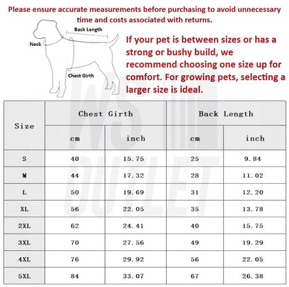 The Dog Fans Windproof Warm Dog Puffer Jacket Winter Coat Large Style Pets Face