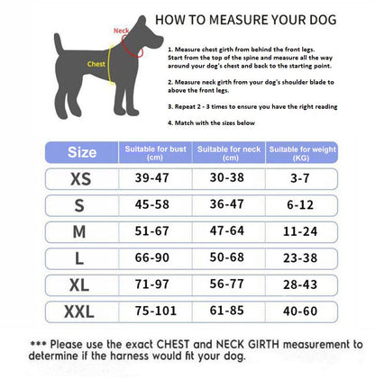 Personalised No-Pull Dog Harness with Reflective Strip